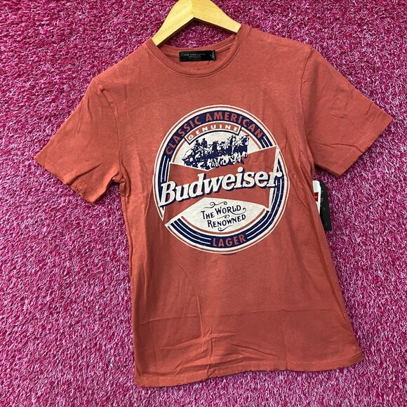 Budweiser World Renowned Classic American Lager T-shirt size XS - Picture 3 of 4